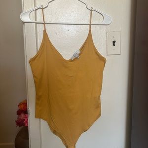 Dirty Yellow Strap Shirt by Gaze Made in Mexico Size S